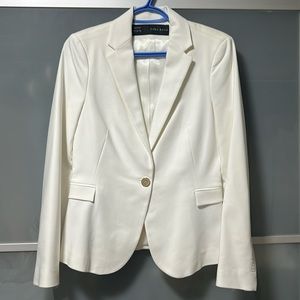 ZARA BASIC white blazer with gold buttons size medium brand new tags on